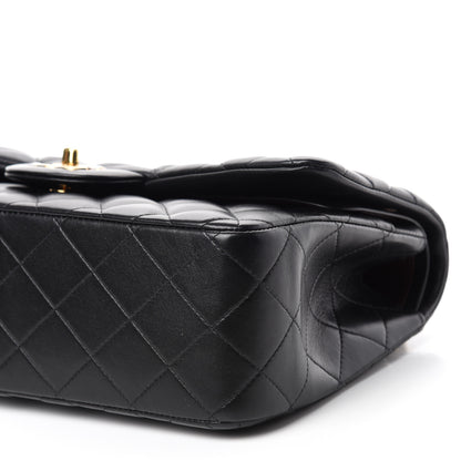 Chanel Lambskin Quilted Jumbo Double Flap Black 7 of 14