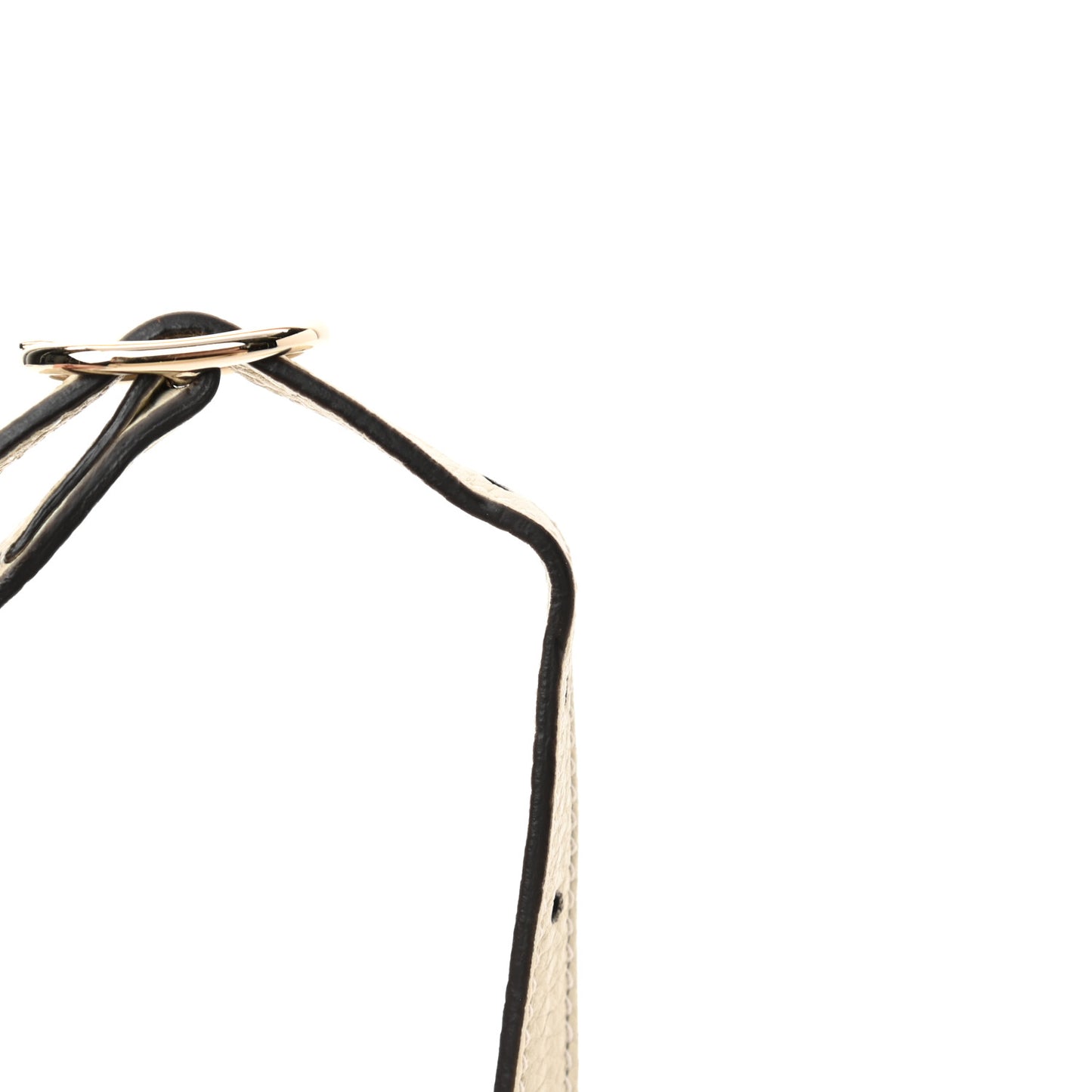 Calfskin Mini Bamboo Shopper Tote Off White