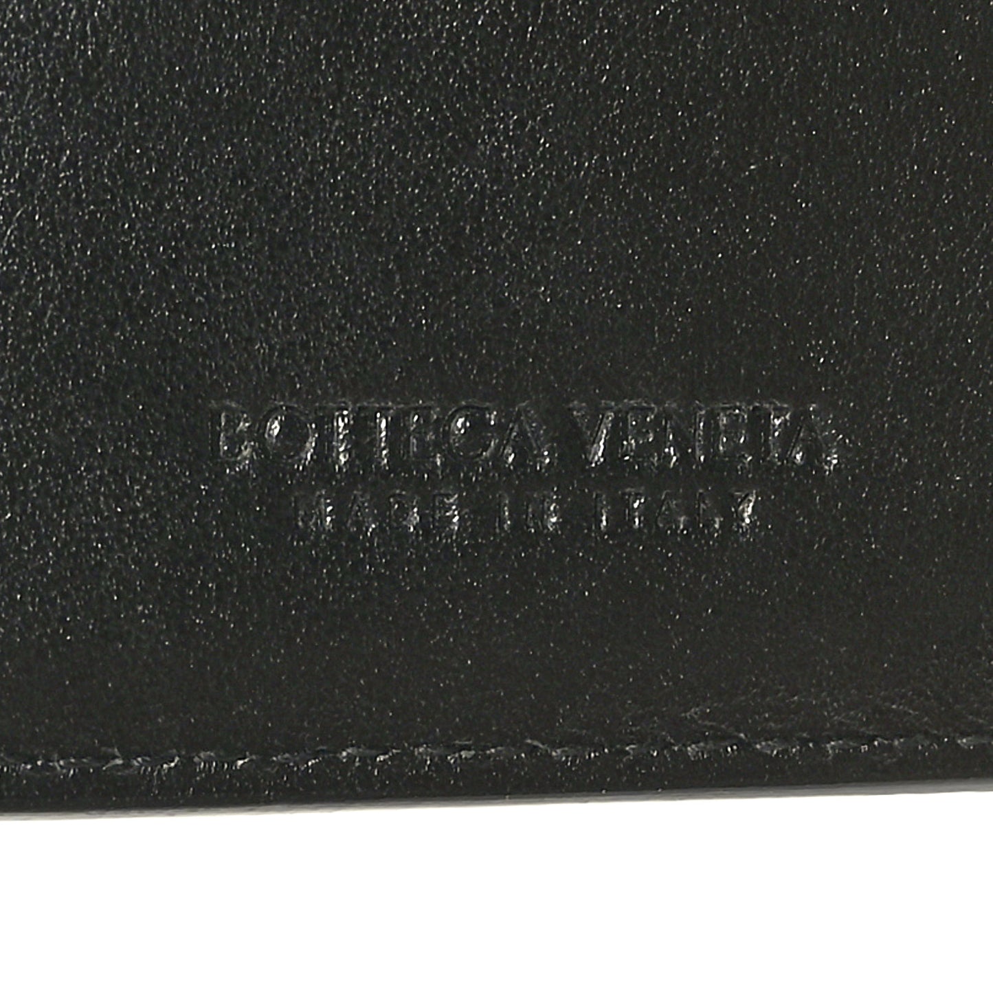 Nappa Intrecciato Small Bi-Fold Zip Wallet Black
