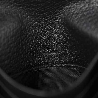 Gucci Textured Dollar Calfskin Web Ophidia Card Case Wallet Black 6 of 10