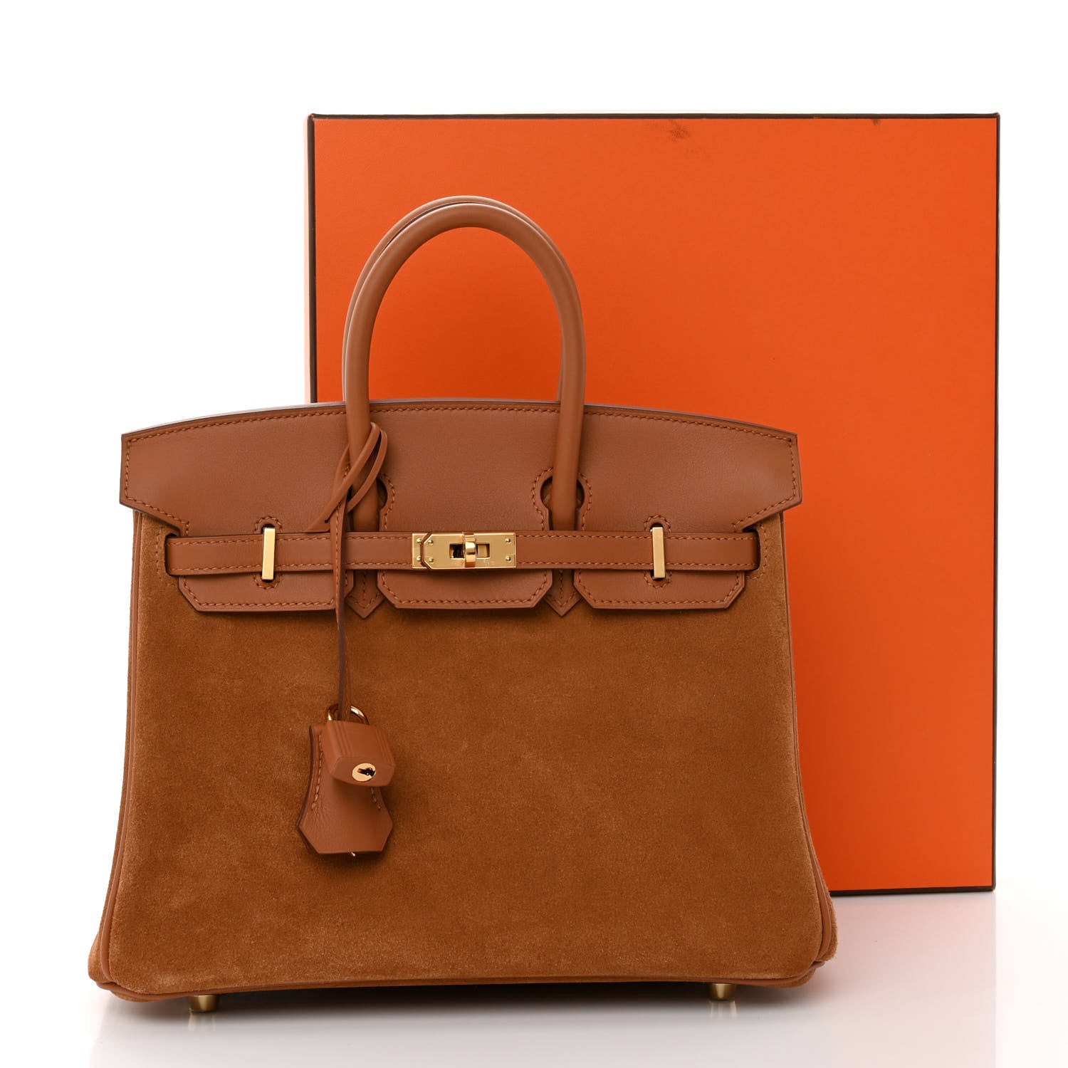 Hermes Veau Doblis Swift Grizzly Birkin 25 Gold 1452557 – FASHIONPHILE