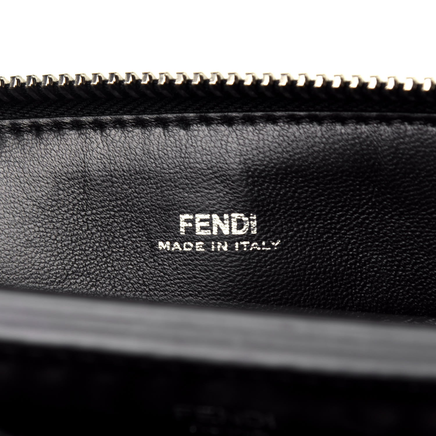 Fendi Shiny Nappa Trapuntata Chain Small DotCom Click Chain Satchel Black 7 of 10