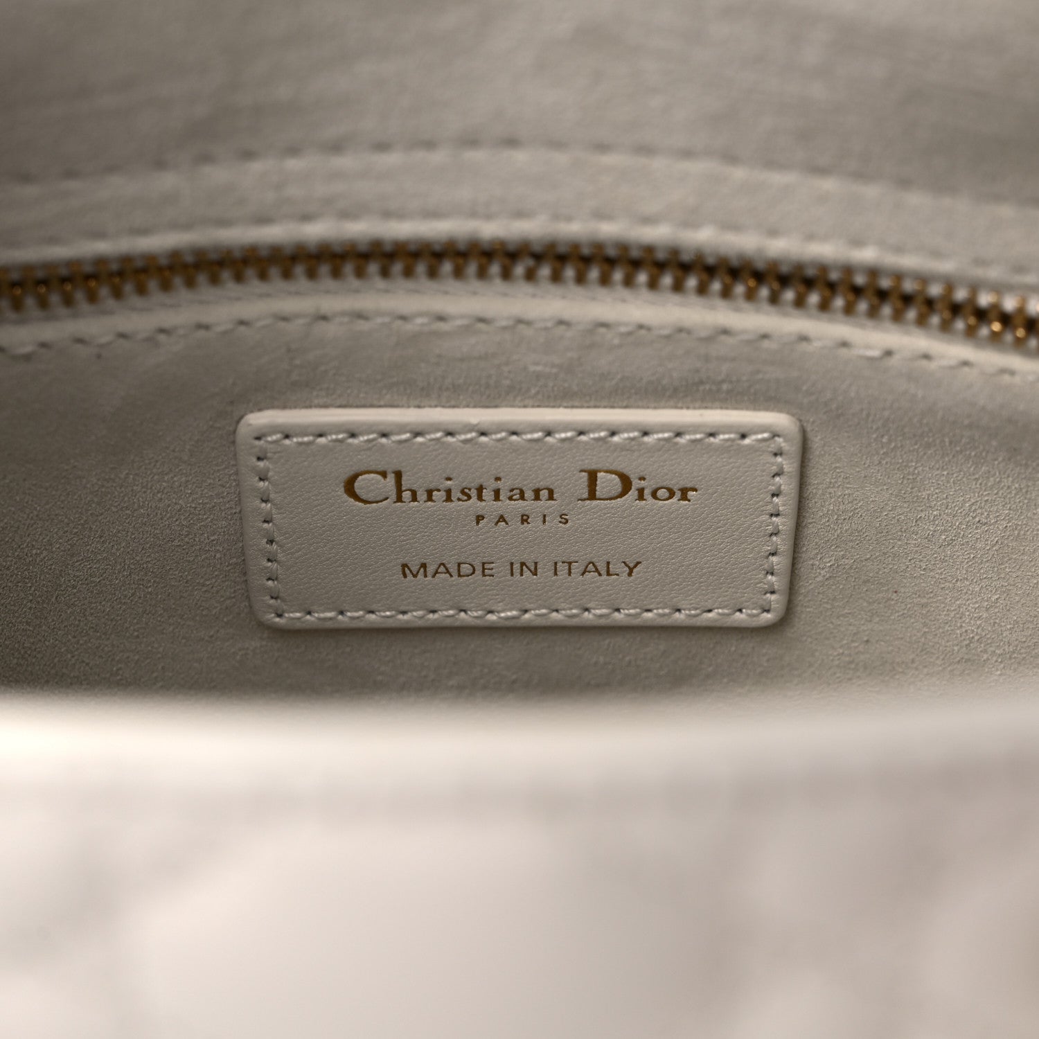Christian Dior Lambskin Cannage Small My ABCDior Lady Dior Latte 6 of 8