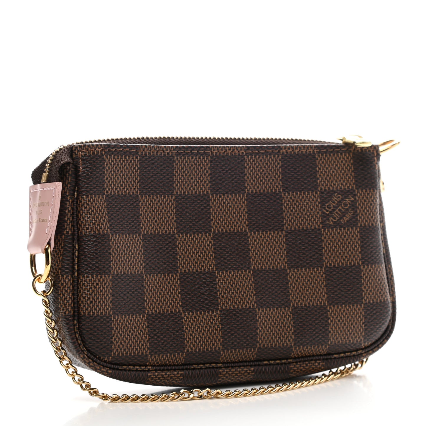 Damier Ebene 2020 Christmas Animation Big Wheel Mini Pochette Accessories Rose Ballerine