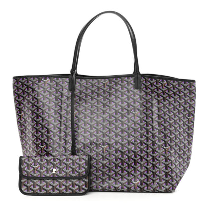Goyard Goyardine Saint Louis Claire Voie GM Black Purple 1 of 10