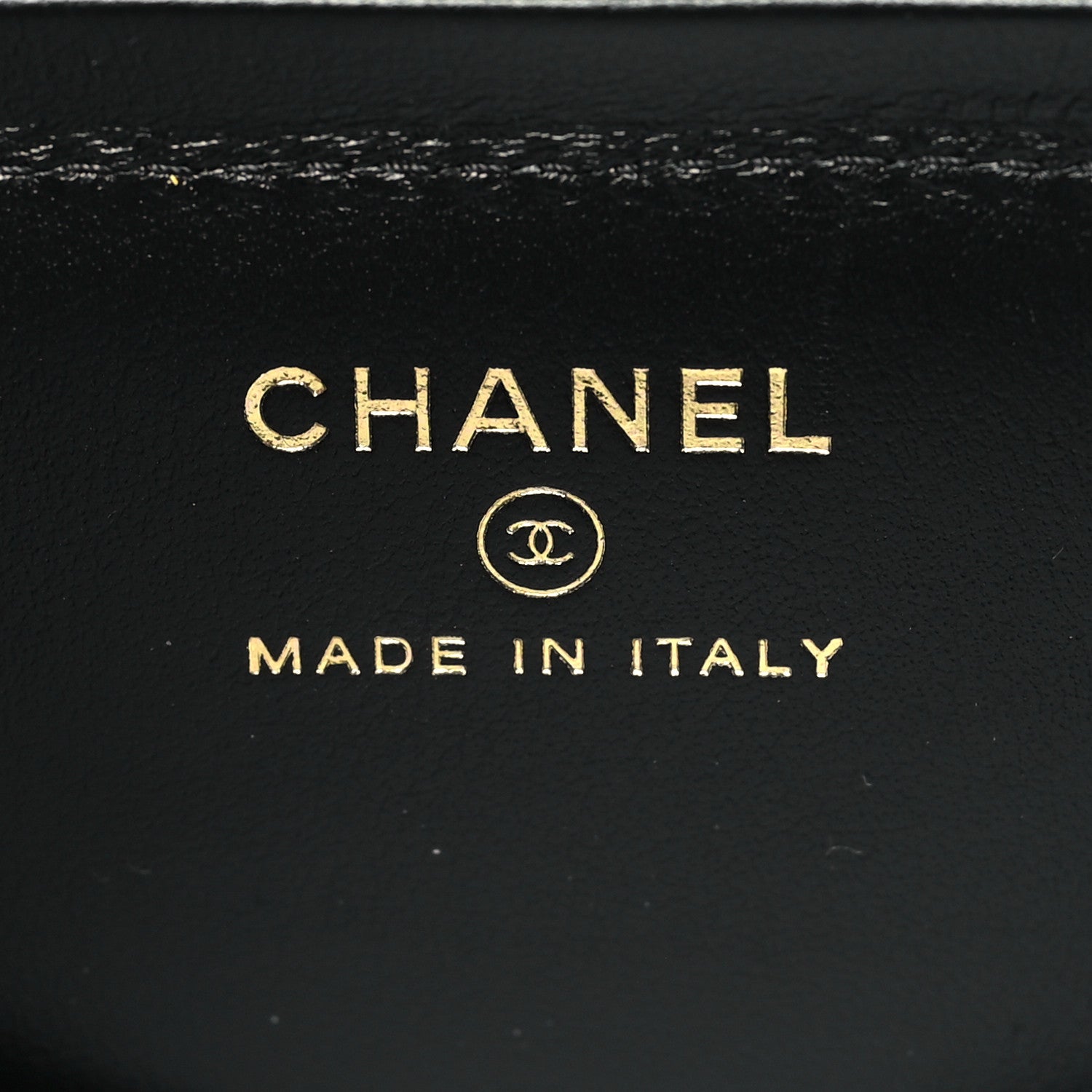 Chanel Caviar Quilted Mini Vanity Wrist Case With Chain Black 6 of 12