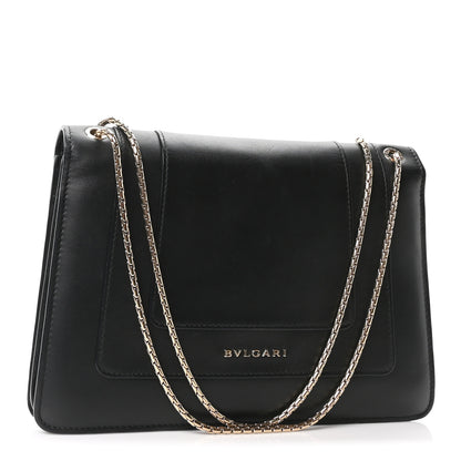 Bulgari Calfskin Serpenti Forever Shoulder Bag Black 4 of 11