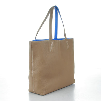 Hermes Taurillon Clemence Double Sens 36 Bleu Hydra Etoupe 3 of 8