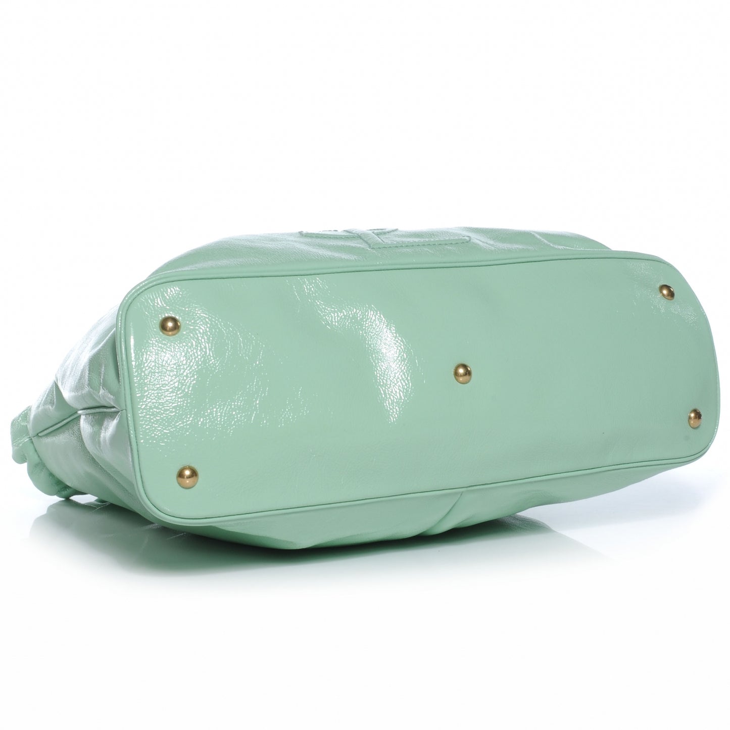 Patent Belle de Jour Cabas Tote Mint Green