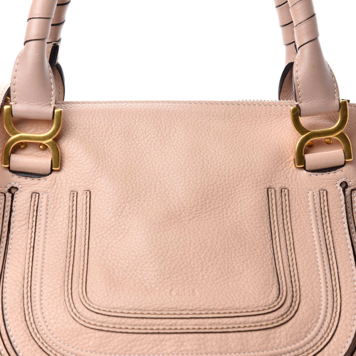 Calfskin Medium Marcie Satchel Blush Nude
