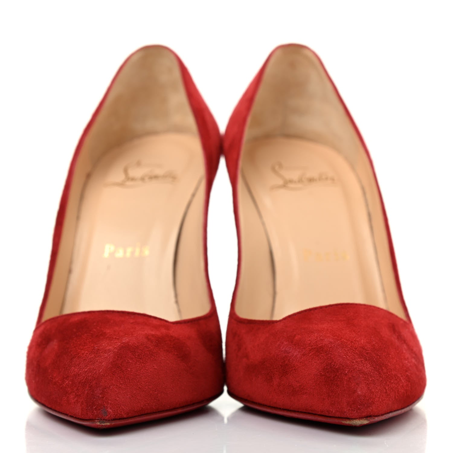 Christian Louboutin Veau Velours Corneille 100 Pumps 36 Loubi 2 of 4