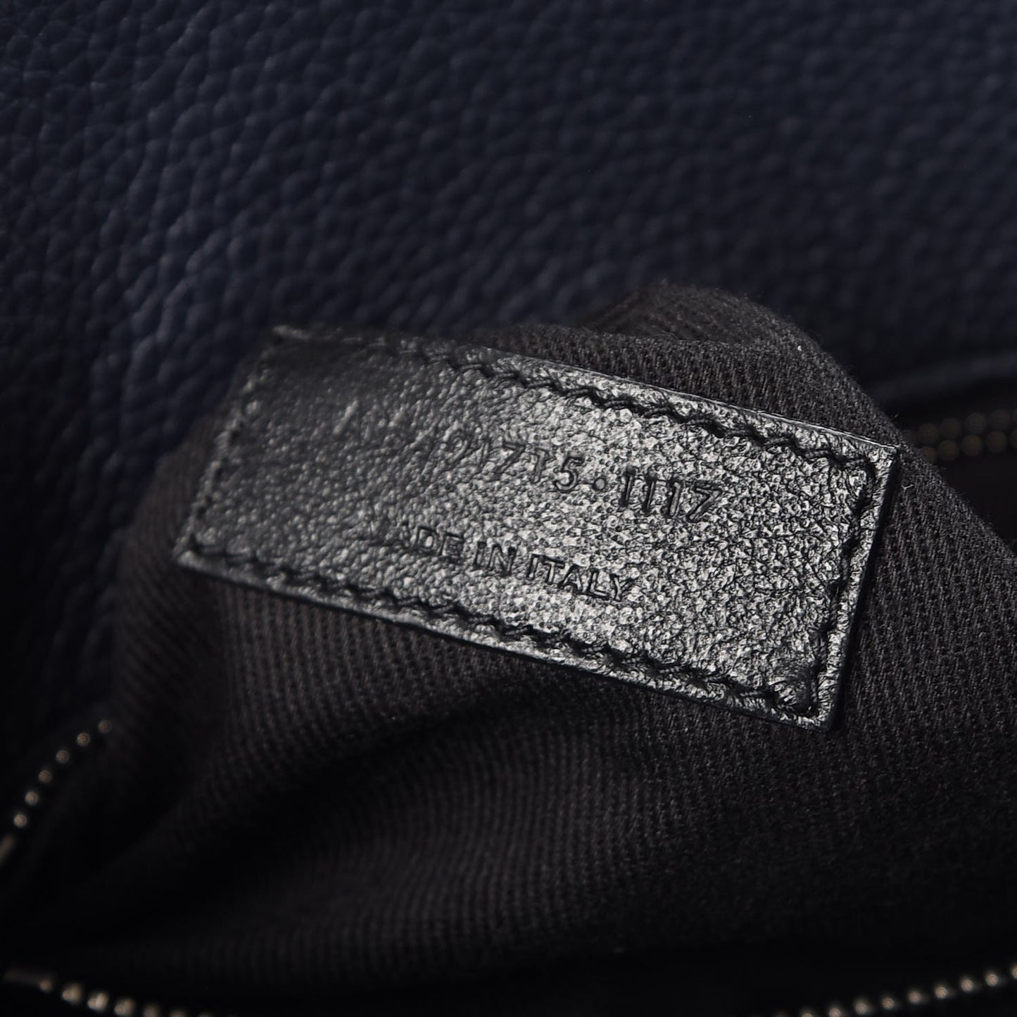 Grained Calfskin Baby Souple Sac De Jour Navy