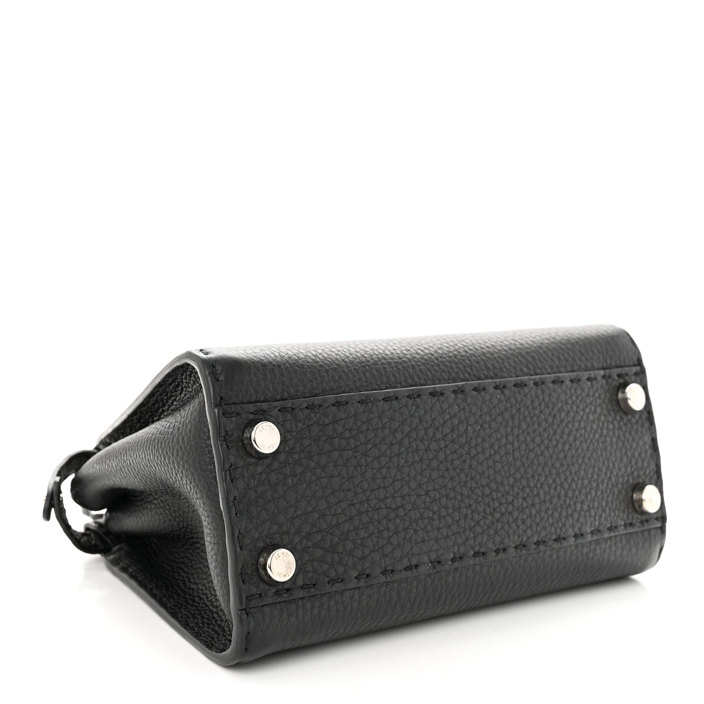 Cuoio Romano Selleria Bi-Color Mini Peekaboo Iconic Satchel Black Mou