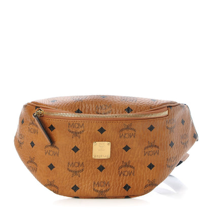 MCM Visetos Stark Belt Bag Cognac 2 of 14