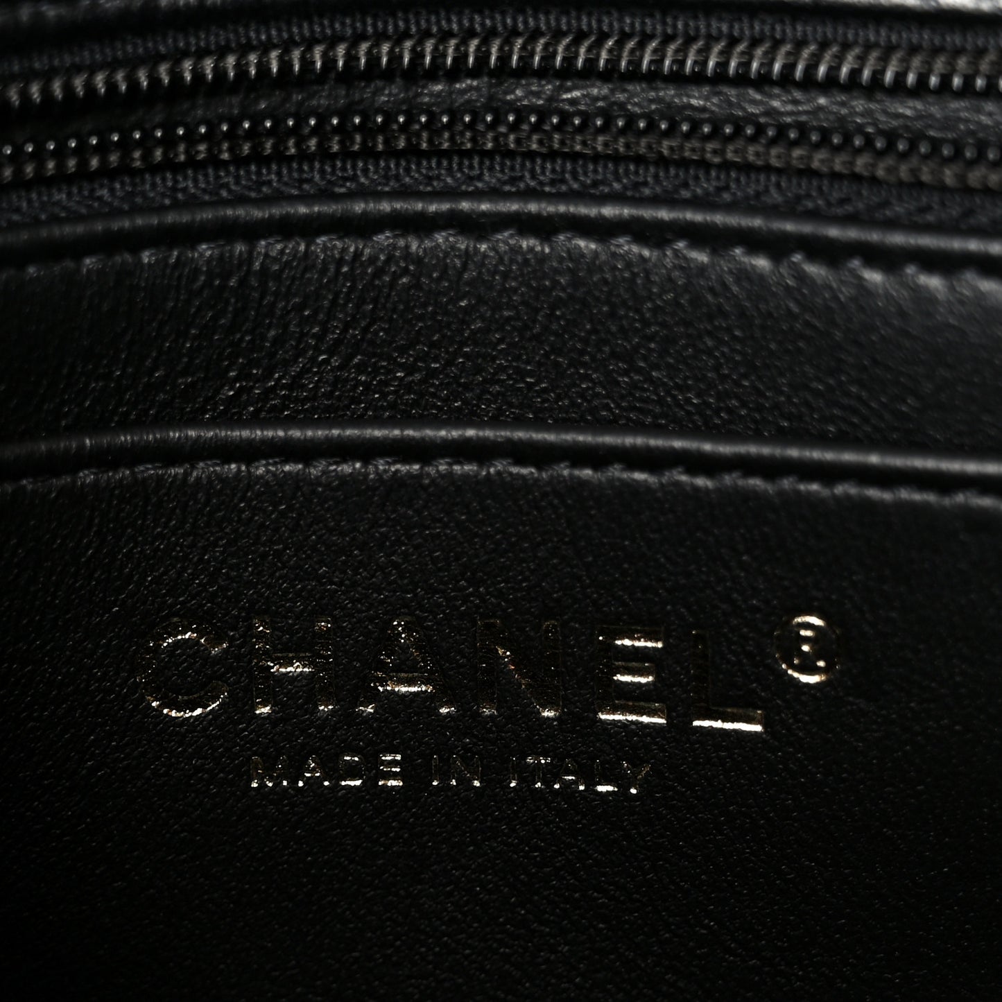 Lambskin Quilted Mini Square Flap Black