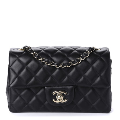 Chanel Lambskin Quilted Mini Rectangular Flap Black 1 of 11