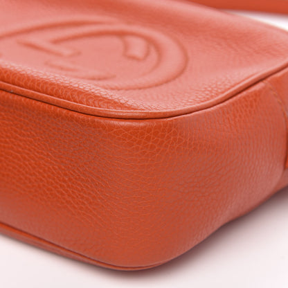 Gucci Pebbled Calfskin Small Soho Disco Bag Sun Orange 9 of 11