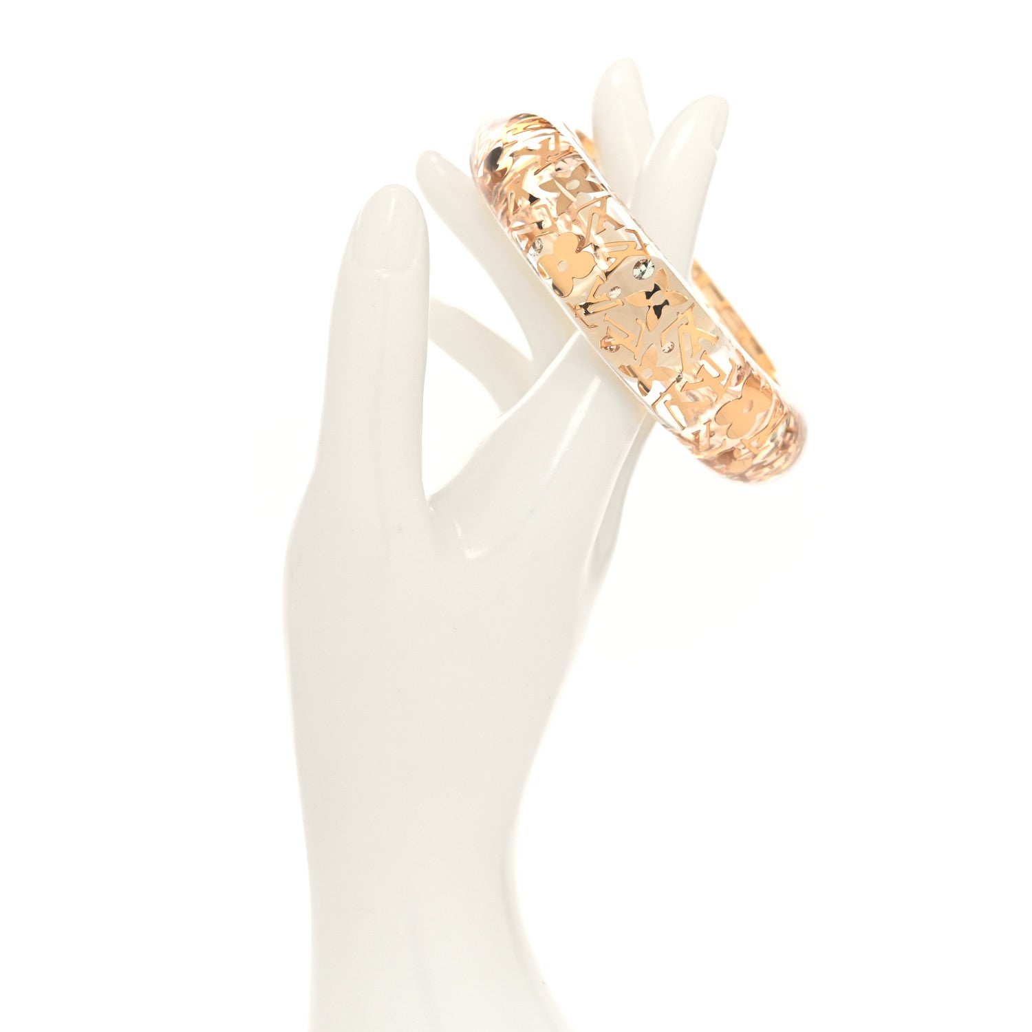 Louis Vuitton Resin Swarovski Medium Inclusion Bracelet GM Transparent 2 of 3