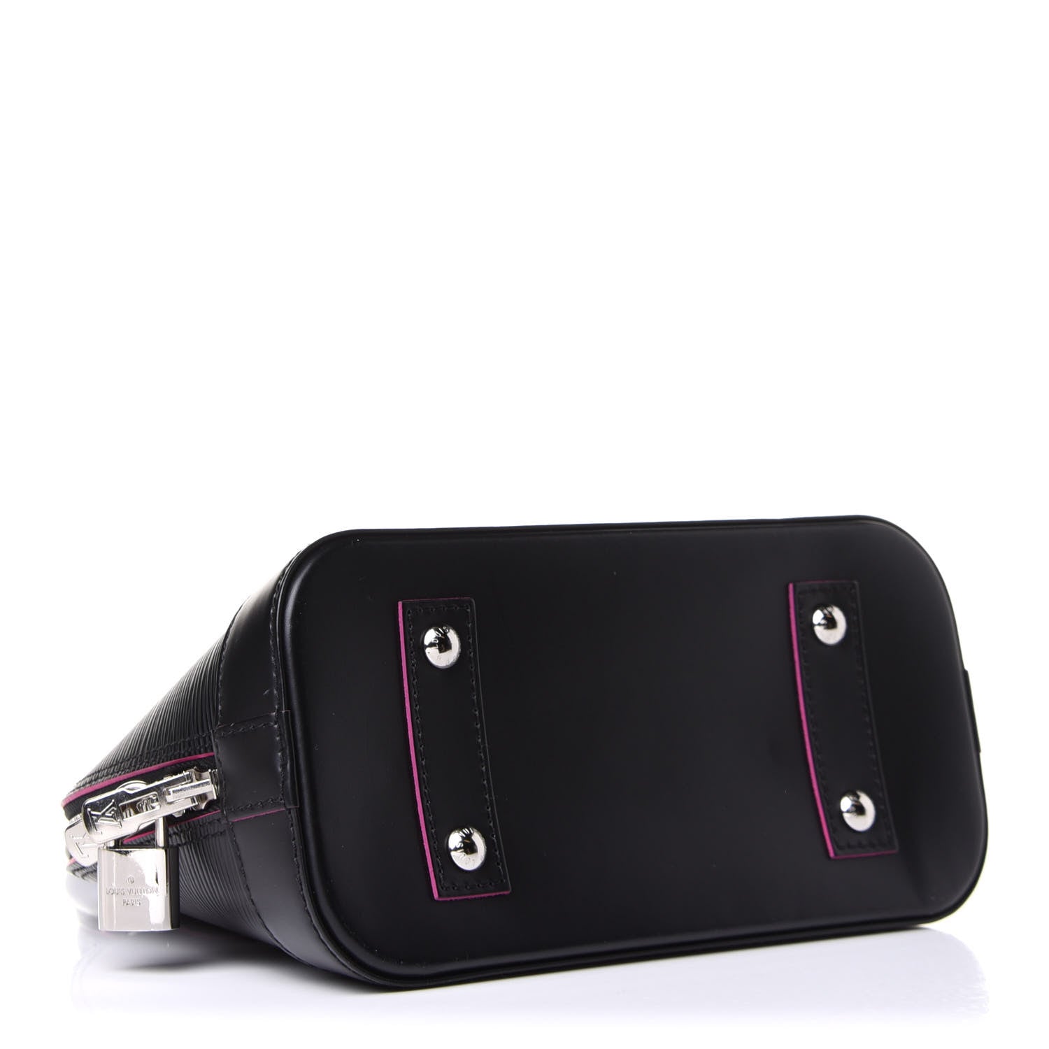 Louis Vuitton Epi Alma BB Black Hot Pink 4 of 11
