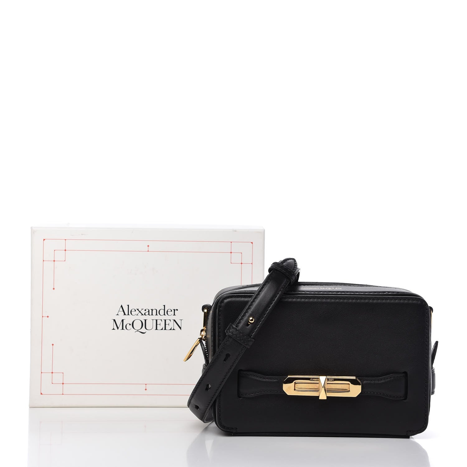 Alexander McQueen Calfskin The Myth Crossbody Bag Black 13 of 13