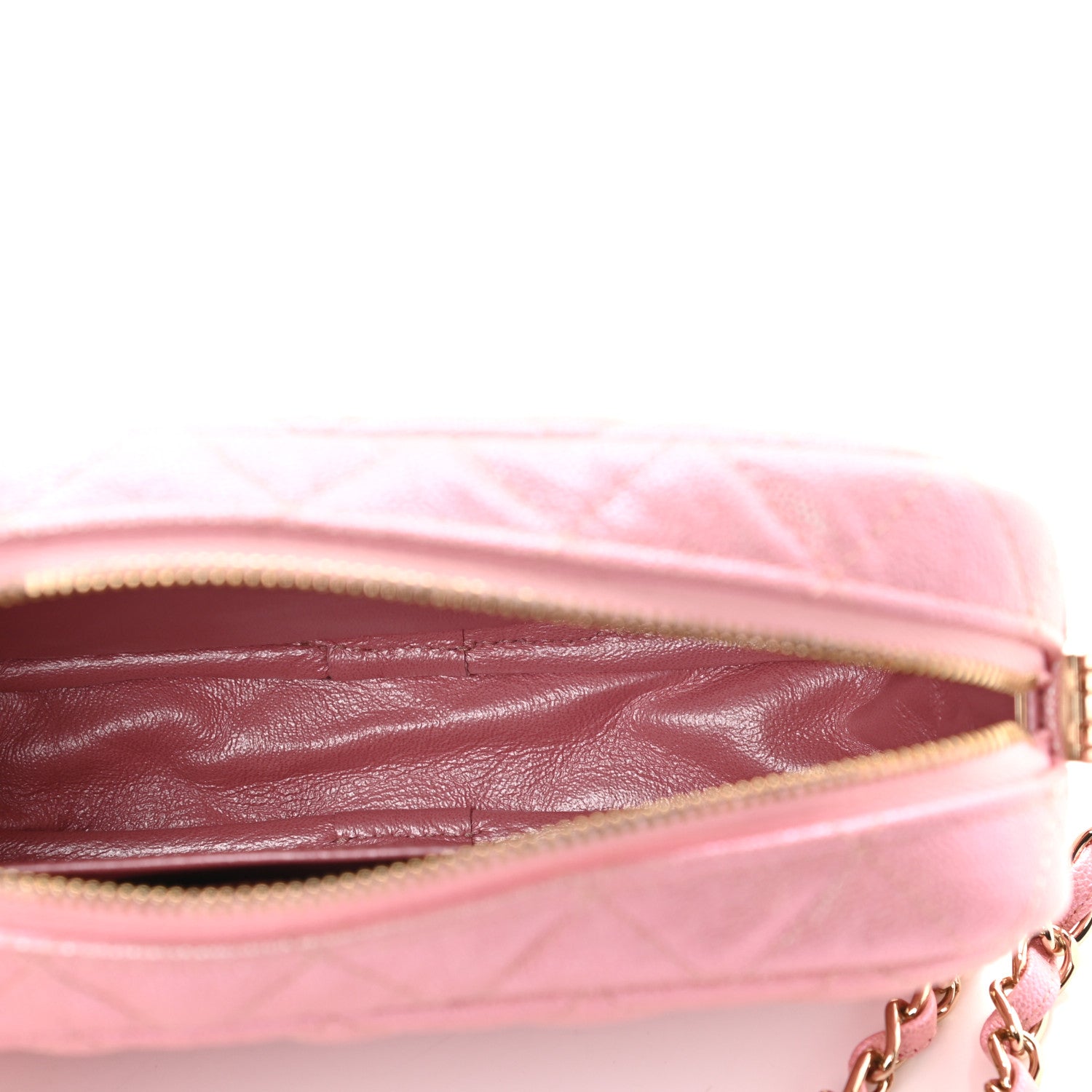Chanel Iridescent Caviar Quilted Small Timeless Camera Case Pink 5 of 9
