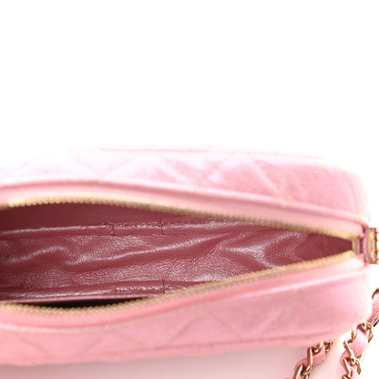 Chanel Iridescent Caviar Quilted Small Timeless Camera Case Pink 5 of 9