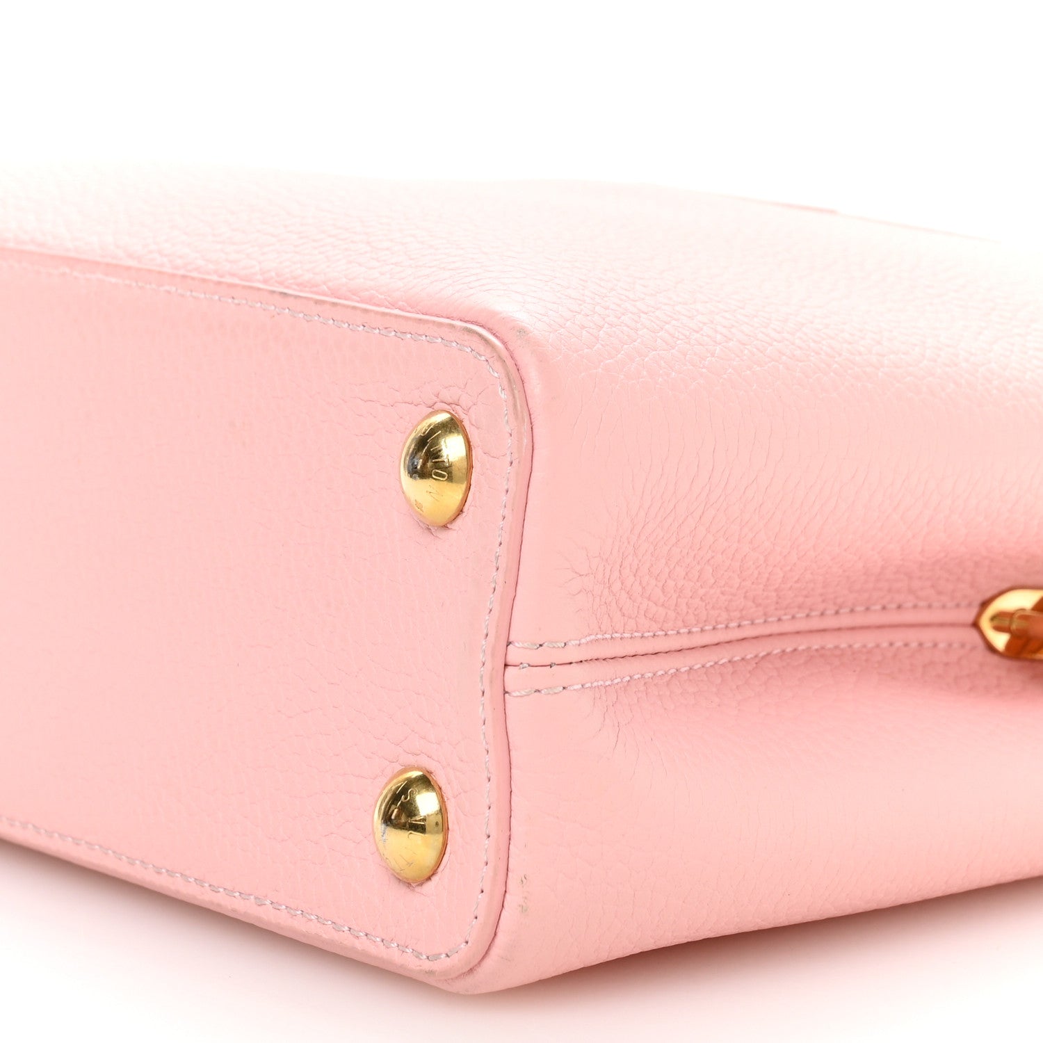 Louis Vuitton Taurillon Scrunchie Capucines BB Bubble Gum Pink 9 of 9