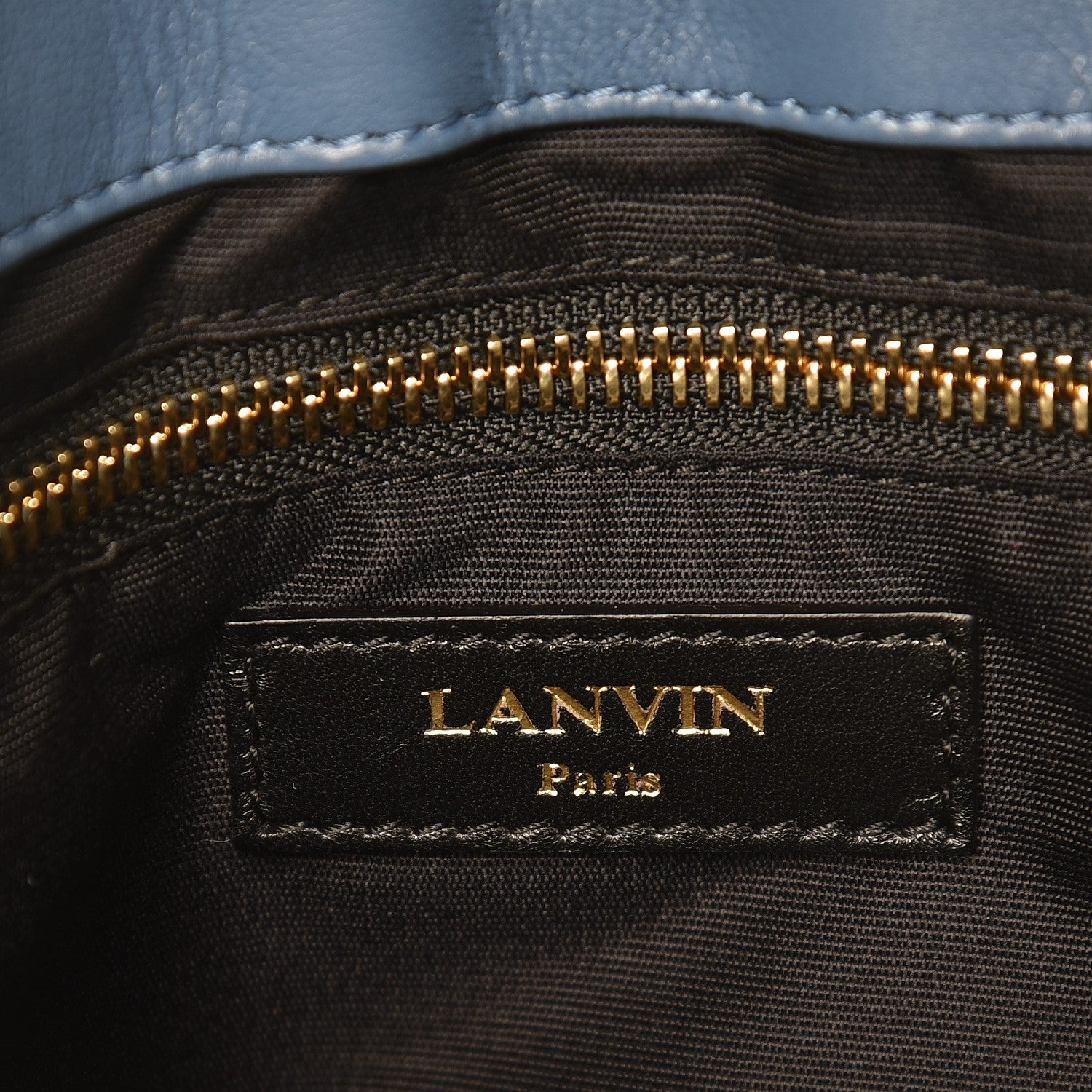 Lanvin Lambskin Studded Medium Sugar Flap Shoulder Bag Blue 6 of 10