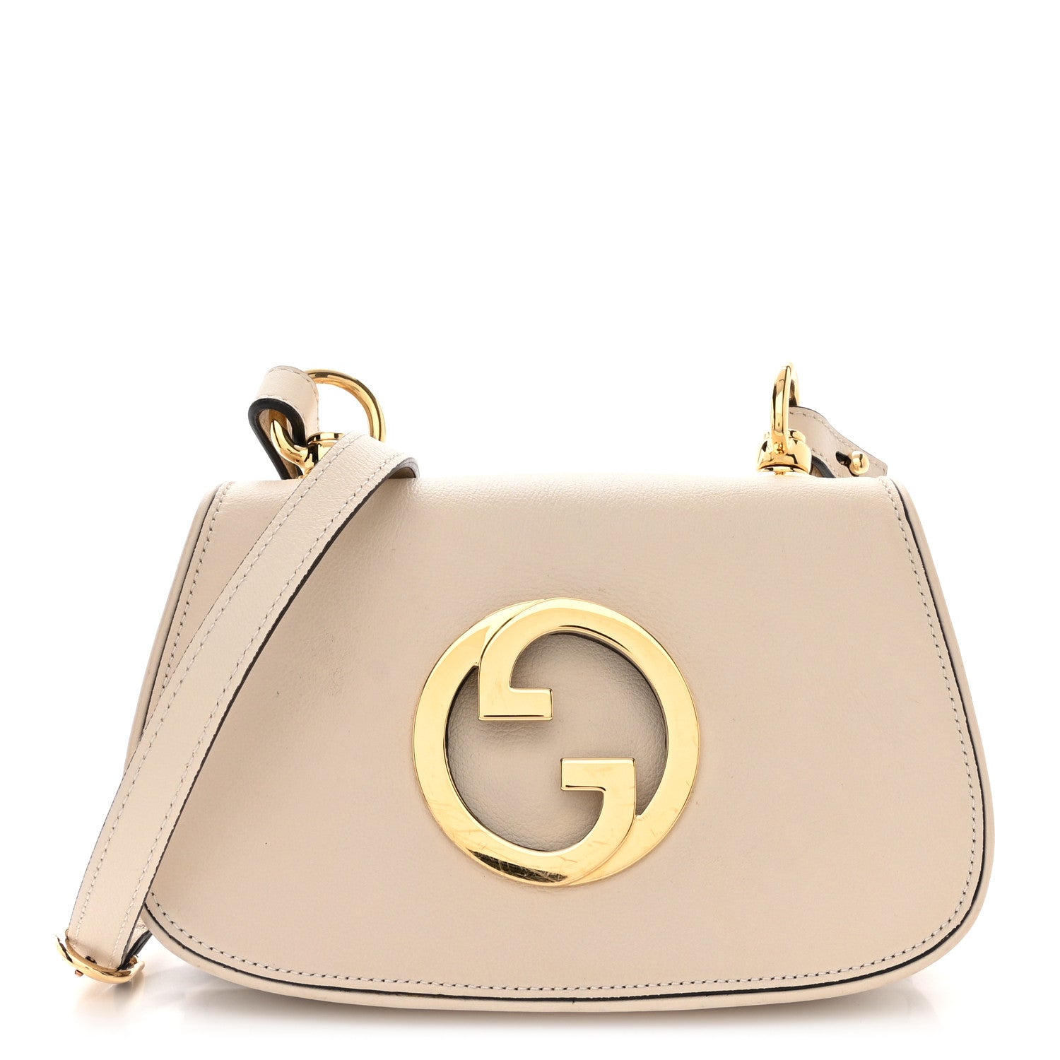 Gucci Roxy Calfskin Web Mini Blondie Shoulder Bag White 1 of 12