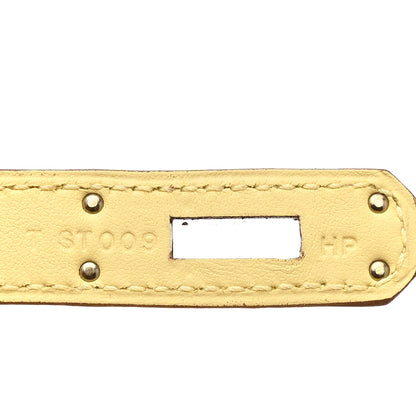 Hermes Swift Kelly Cut Clutch Pochette Jaune Poussin 7 of 8