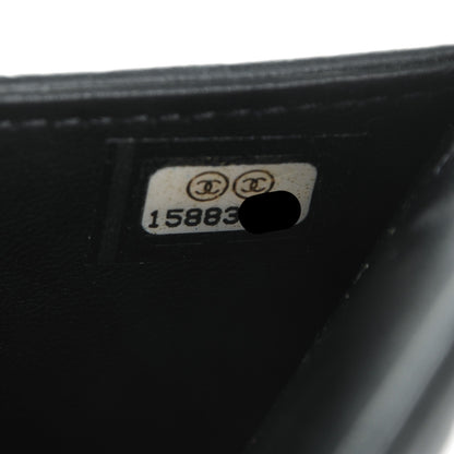 Chanel Lambskin Camellia Embossed iPad Case Black 7 of 7
