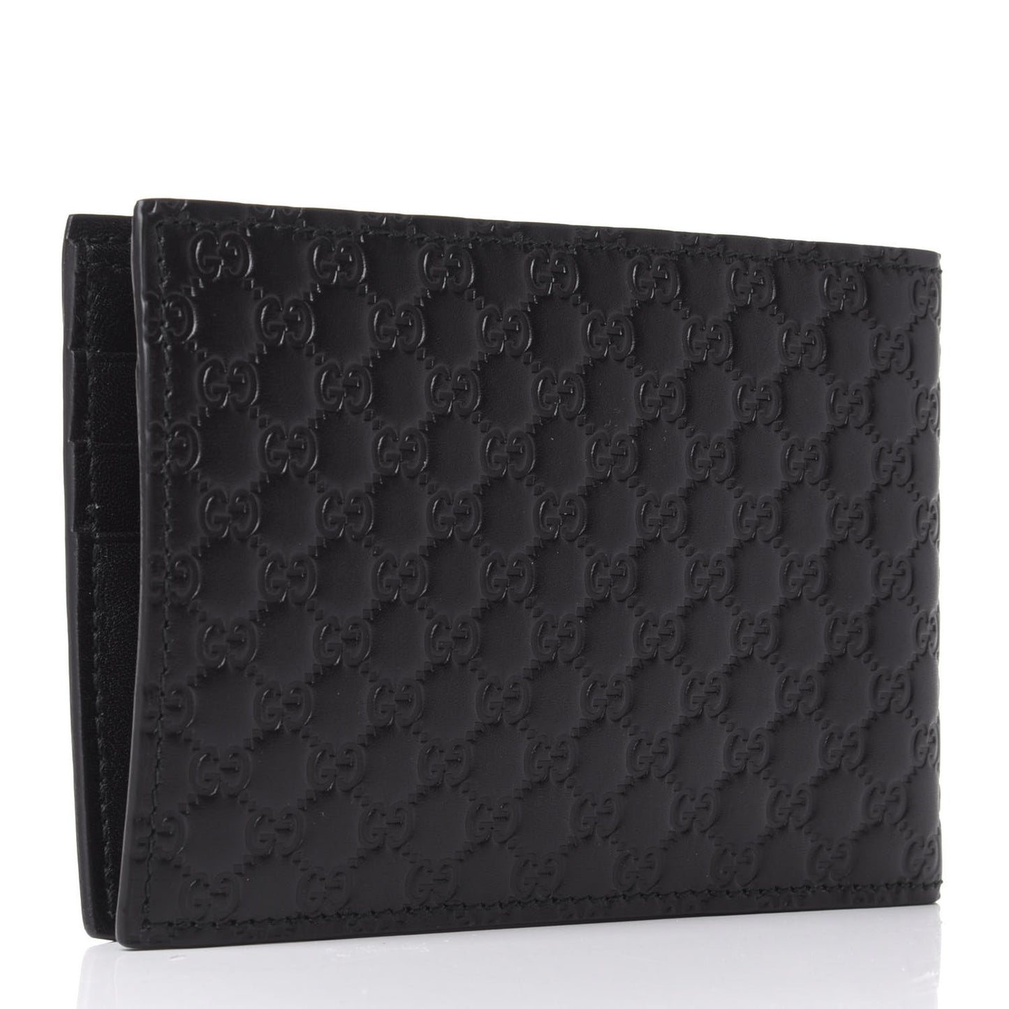 Microguccissima Bi-Fold Wallet Black