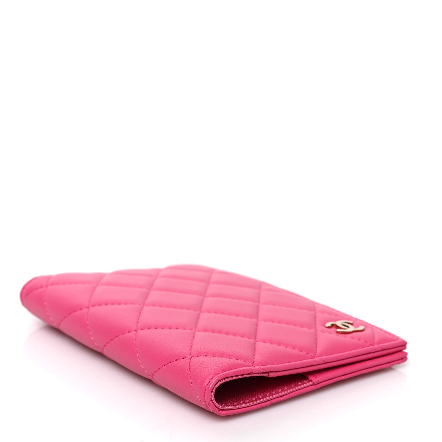 Chanel Lambskin Quilted Passport Holder Pink 4 of 6