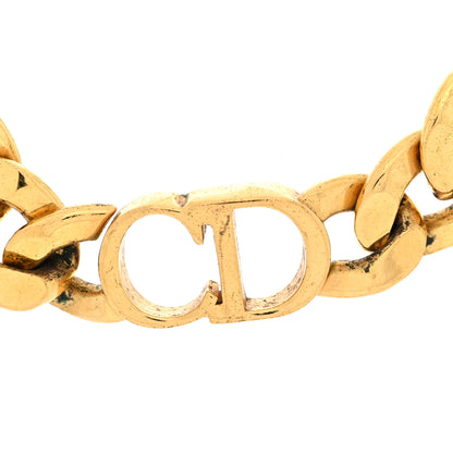 Christian Dior Metal Danseuse Etoile Chain Choker Necklace Gold 5 of 5