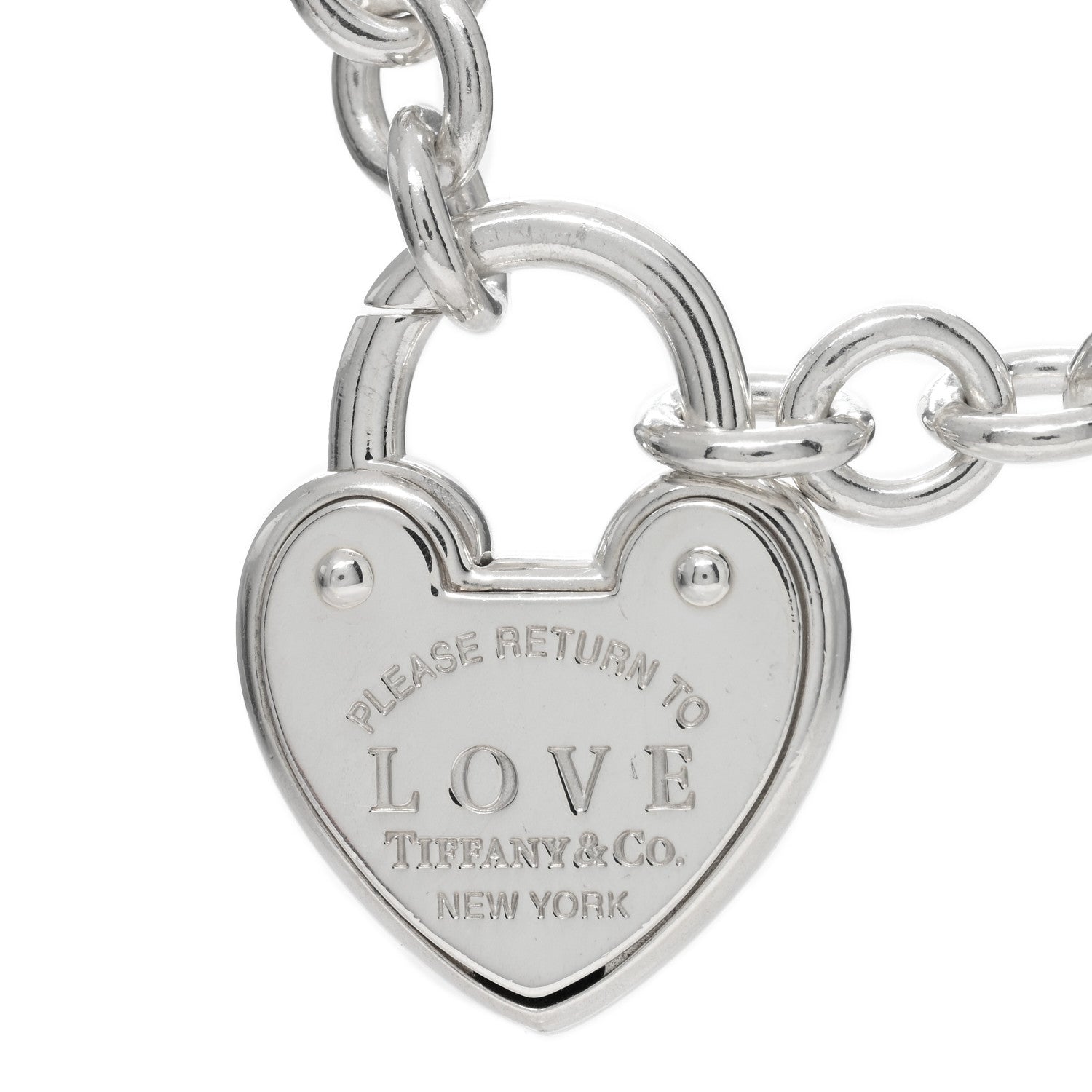 Tiffany Sterling Silver Return to Tiffany Love Lock Bracelet 4 of 4