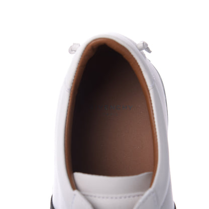 Givenchy Calfskin Band Logo Womens Urban Street Sneakers 38 White Black 7 of 9