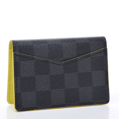 Louis Vuitton Damier Graphite Logo Pocket Organizer Yellow 2 of 8