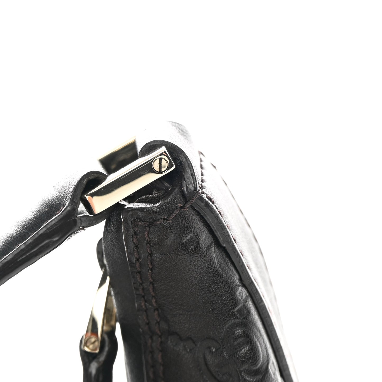 Guccissima Large Hobo Dark Brown