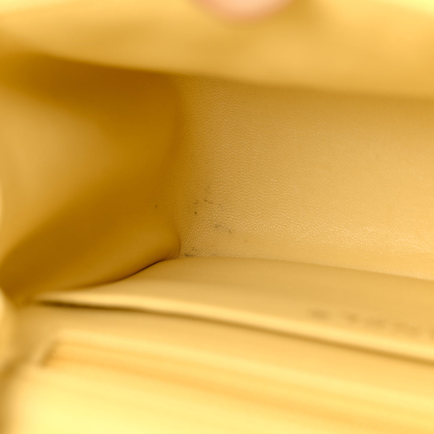 Lambskin Quilted Mini Square Flap Light Yellow