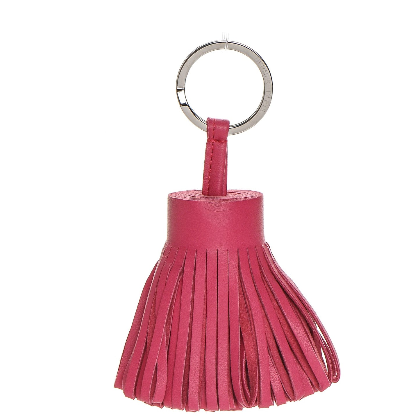 Lambskin Carmen Tassel Key Holder Rose Shocking