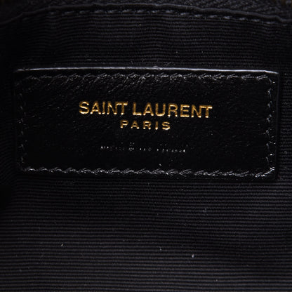 Saint Laurent Boucle Tweed Quilted Toy Loulou Puffer Monogram Chain Satchel Crema Soft 6 of 10