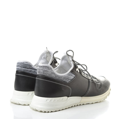 Louis Vuitton Calfskin Fabric Run Away Sneakers 9 Black 4 of 10