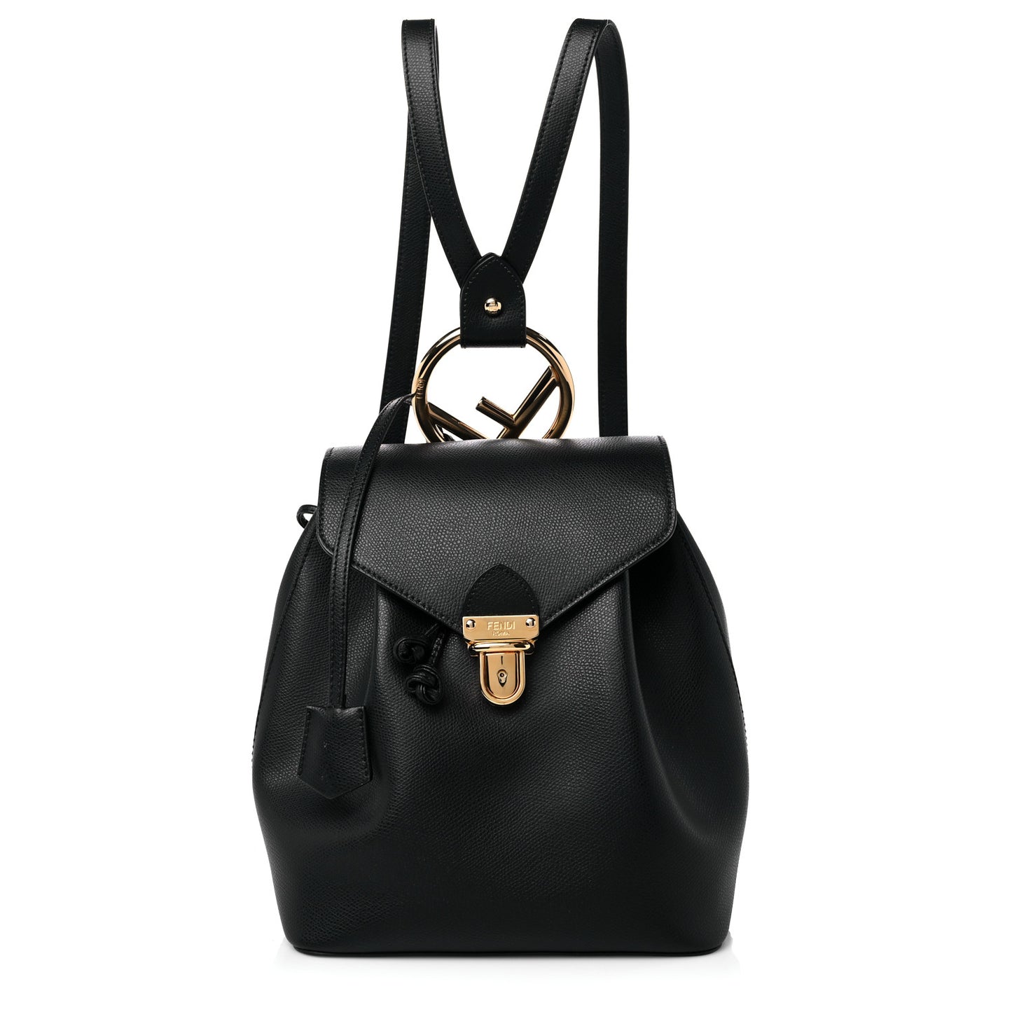 Vitello Cruise F is Fendi Drawstring Backpack Black