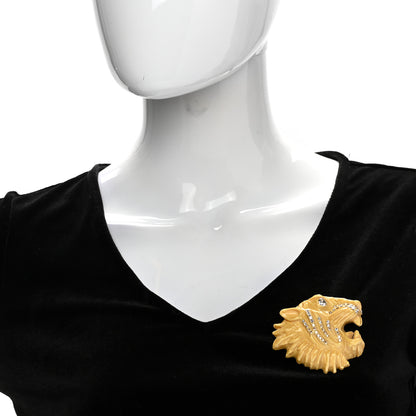 Gucci Resin Crystal Rajah Brooch Gold 2 of 5