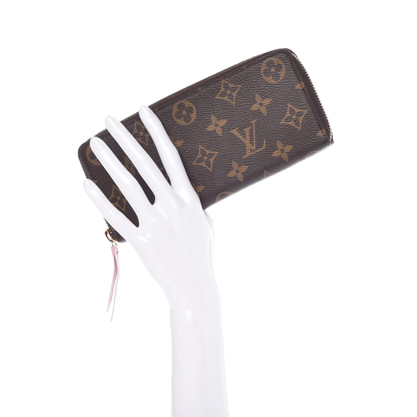 Monogram Clemence Wallet Rose Ballerine