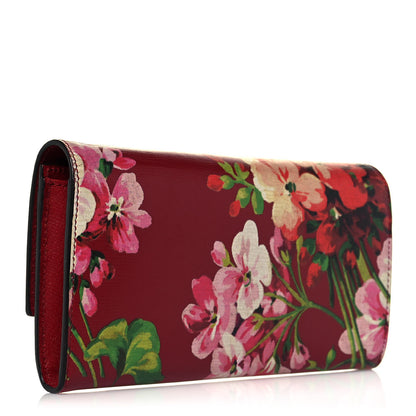 Gucci Calfskin Blooms Print Continental Wallet Romantic Cherry Multicolor 2 of 10