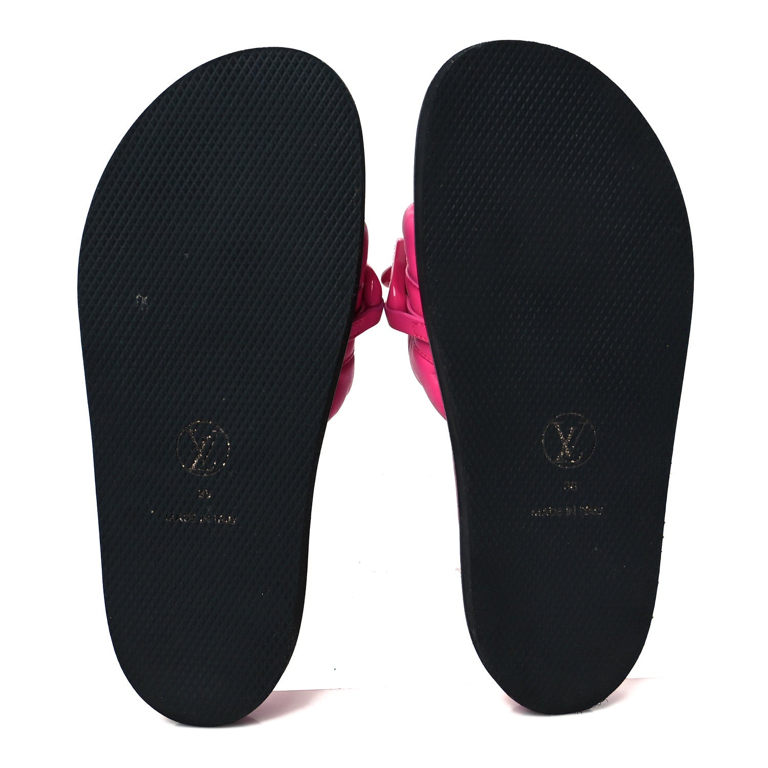 Louis Vuitton Calfskin Embossed Monogram Sunset Flat Comfort Mule 36.5 Rose Pop 6 of 10