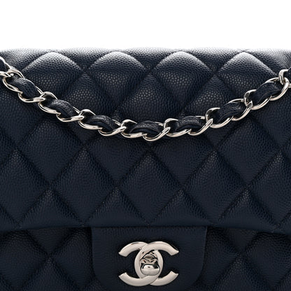 Chanel Caviar Quilted Small Double Flap Blue 8 of 10