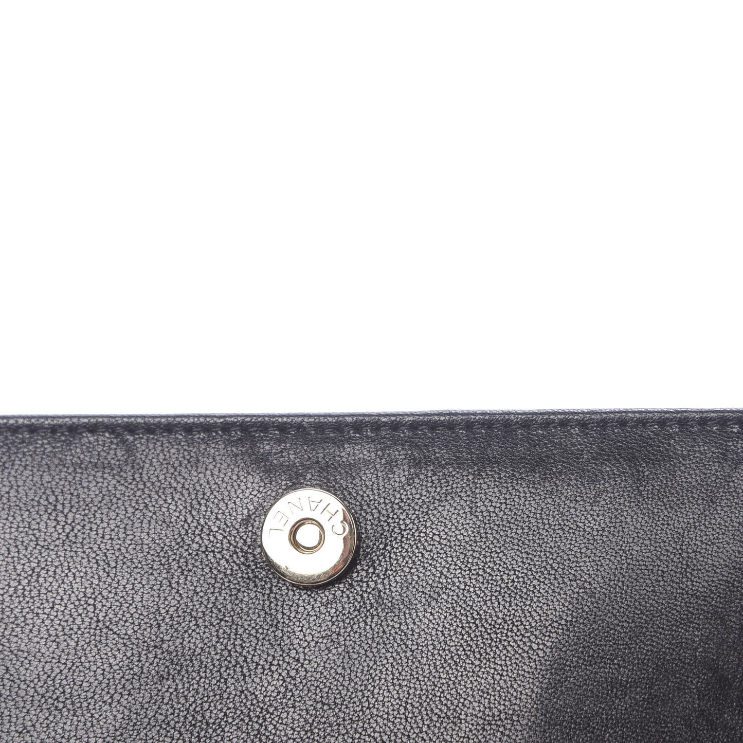 Caviar Sheepskin Chevron Quilted Vintage Mademoiselle Wallet On Chain WOC Black