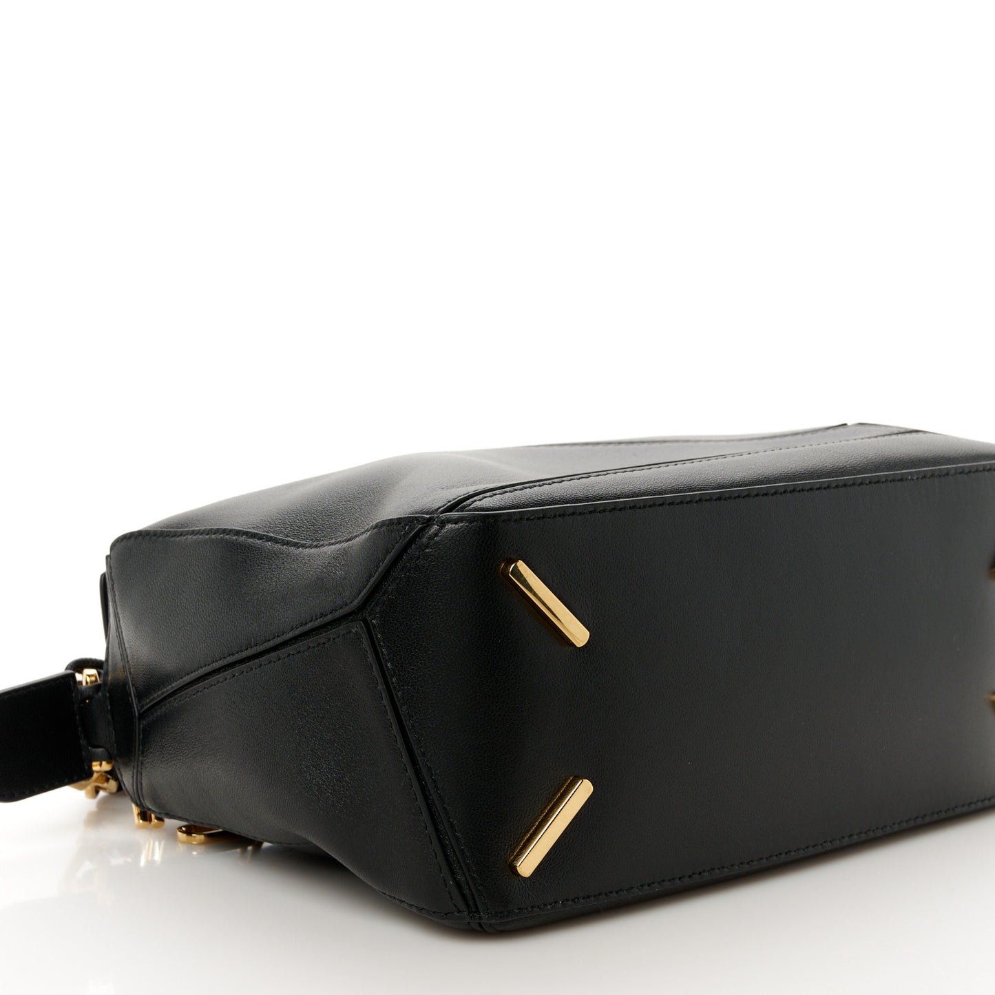Nappa Lambskin Small Featherlight Puzzle Bag Black